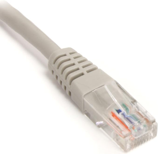 StarTech.com Cat5e Ethernet Cable - 10 ft - Gray - Patch Cable - Molded Cat5e - Image 2