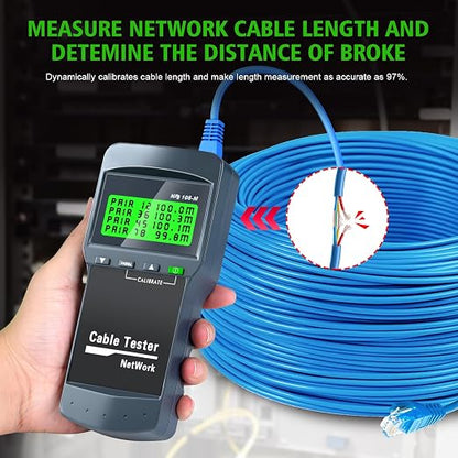 RJ45 Network Cable Tester, VXSCAN 8 Remote Units Network LAN Length Ethernet - Image 4