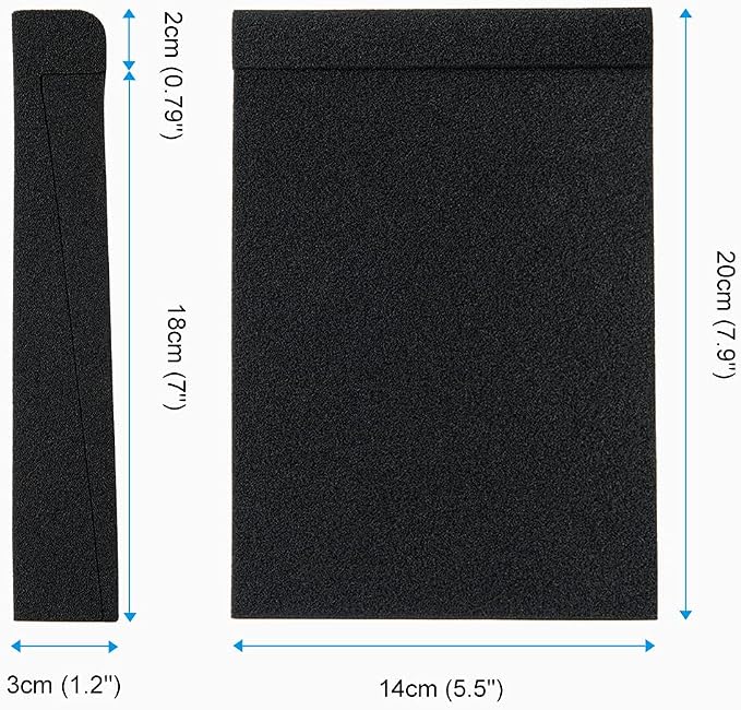 SS5 Studio Monitor Isolation Pads, High-Density Acoustic Foam Tilted Tabletop & - Image 5