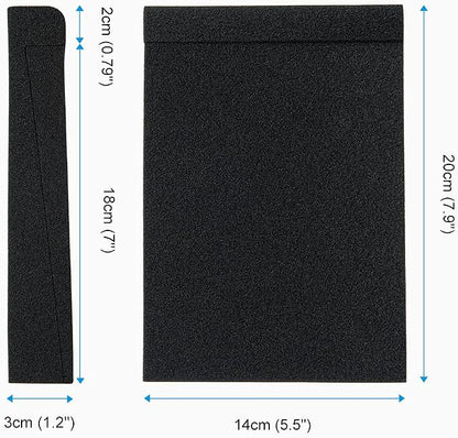 SS5 Studio Monitor Isolation Pads, High-Density Acoustic Foam Tilted Tabletop & - Image 5