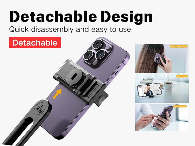 C13 52" Selfie Stick Tripod for iPhone Android, Portable Phone Stand - Image 6