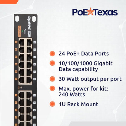 PoE Texas 24 Multi Port PoE+ Injector - Image 3