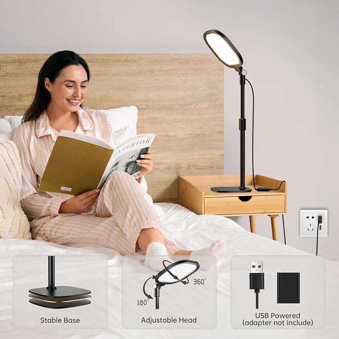 2 Packs Video Conference Lighting Kits, Dimmable Desk Ring Light - Image 9