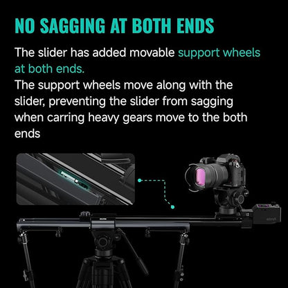 Zeapon Micro4 E500 Double Distance Motorized Camera Slider, High-Speed Low - Image 6