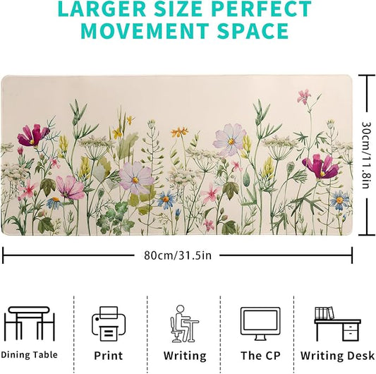 Flower Gaming Mouse Pad Large Mouse Pad - Image 2