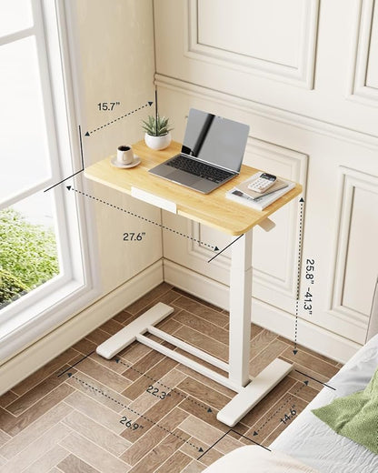 FLEXISPOT H7 PRO Mobile Standing Desk Adjustable Overbed Table Pneumatic - Image 8