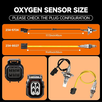 Upstream & Downstream O2 Sensor Set | Direct Replacement OE #234-5724 & - Image 3