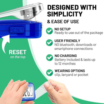 3D Pedometer for Walking, Simple Step Counter - Image 3