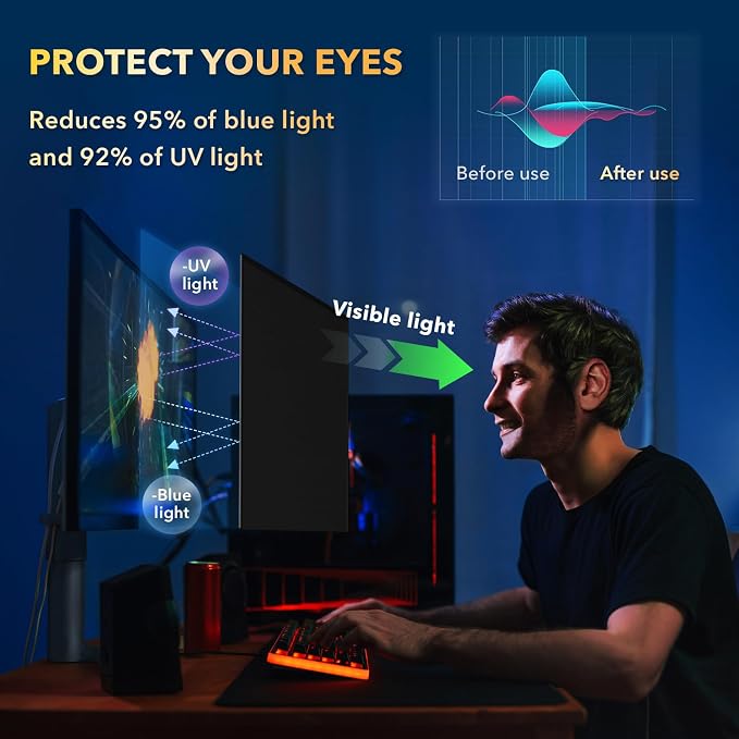 Magnetic Invisible Hidden Design Computer Privacy Screen Filter 24 Inch - Image 4