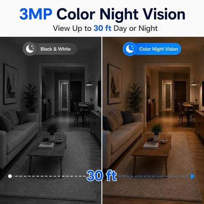 Cameras for Home Security, 3MP Indoor Camera - Image 4