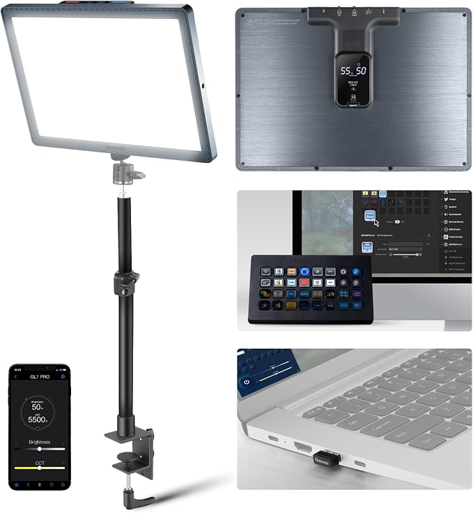 NEEWER GL1 PRO 15.5" Key Light for Streaming, Video Lighting by Neewer