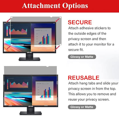 19 Inch Privacy Screen Filter for Square 5:4 Monitor | Privacy Shield | - Image 5