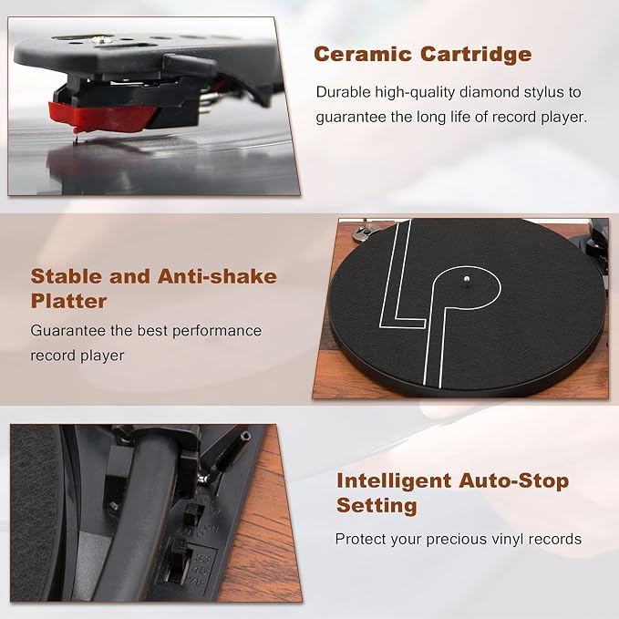 LP&NO.1 Record Player Turntable - Image 5
