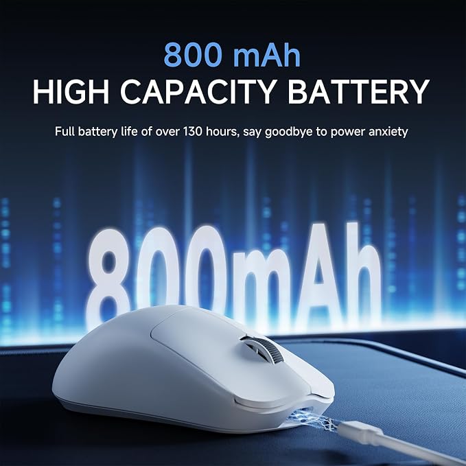 EWEADN X23Pro Wireless Gaming Mouse, 2.4G/BT5.0/USB-C Esports Gaming Mouse - Image 3