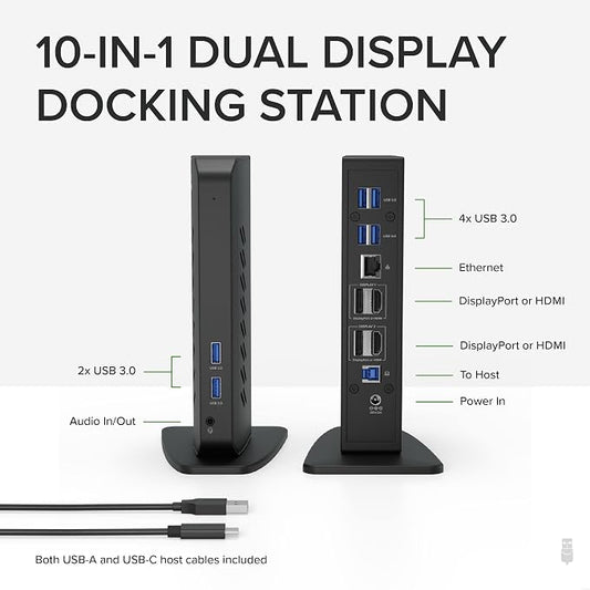Plugable Dual DisplayPort & HDMI Docking Station - Image 2