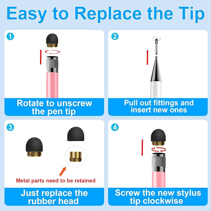 Bopomofo 10 Rubber Tips+5 Transparent Disc Trips, High Precision and High - Image 3