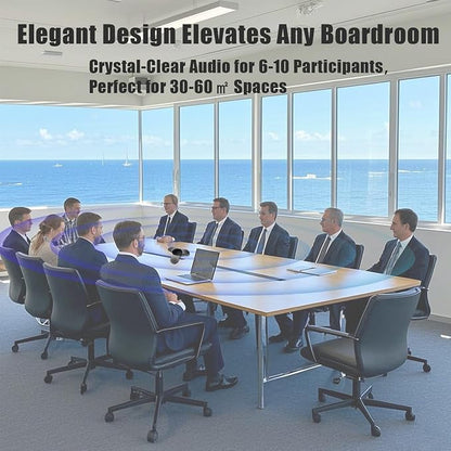 Conference Speaker with Microphone 360°Voice Pickup USB-C Speakerphone Home - Image 6
