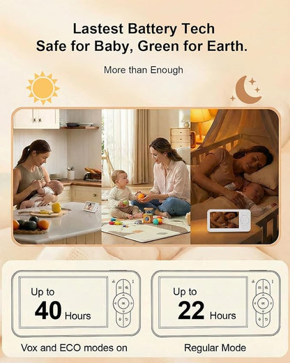 Baby Monitor with Camera and Audio, Secure FHSS Connection, Night Vision - Image 4