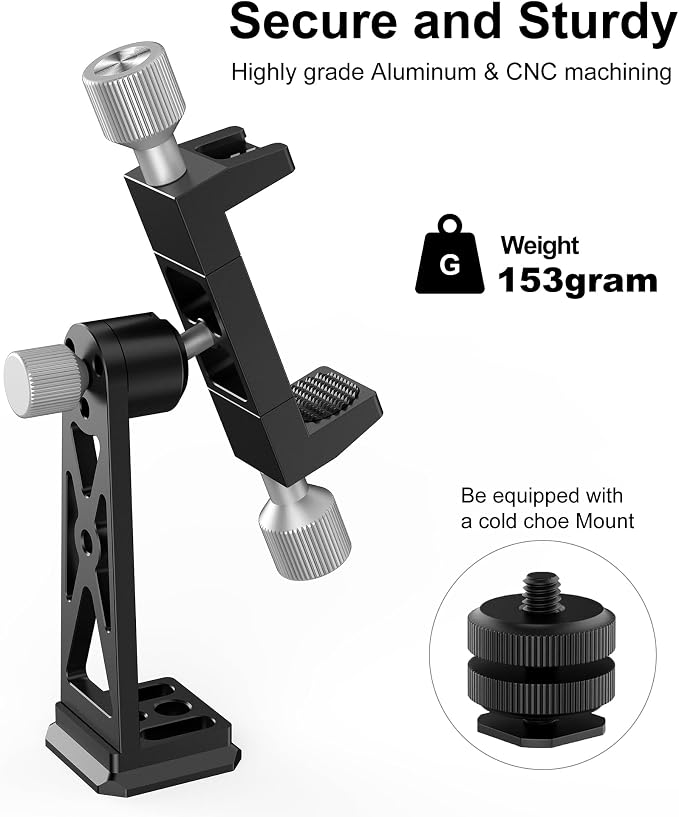 Peastrex Metal Phone Tripod Mount Extra Deep Clamp - Image 6