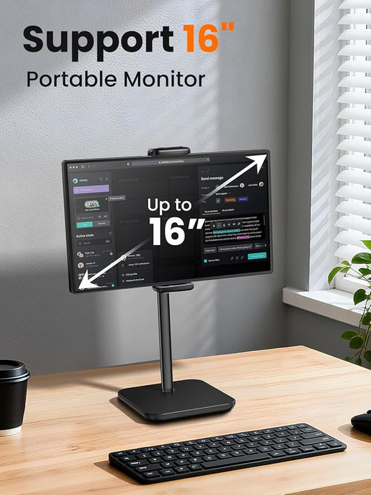 tounee Portable Monitor & Tablet Holder Stand, 4.4lb Holding Strength, Height - Image 2