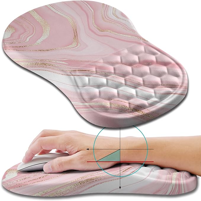 Hokafenle Ergonomic Mouse Pad Wrist Support, Wrist Rest Mousepad by Hokafenle