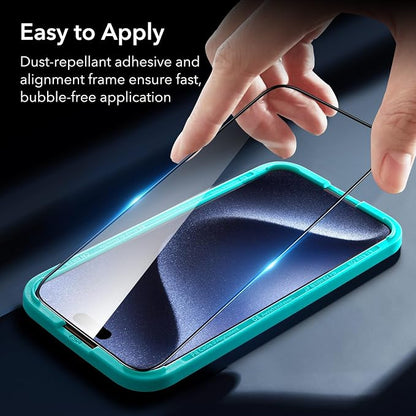 ESR 3+1 Pack for iPhone 15 Pro Screen Protector, Full Coverage Ultra-tough - Image 8