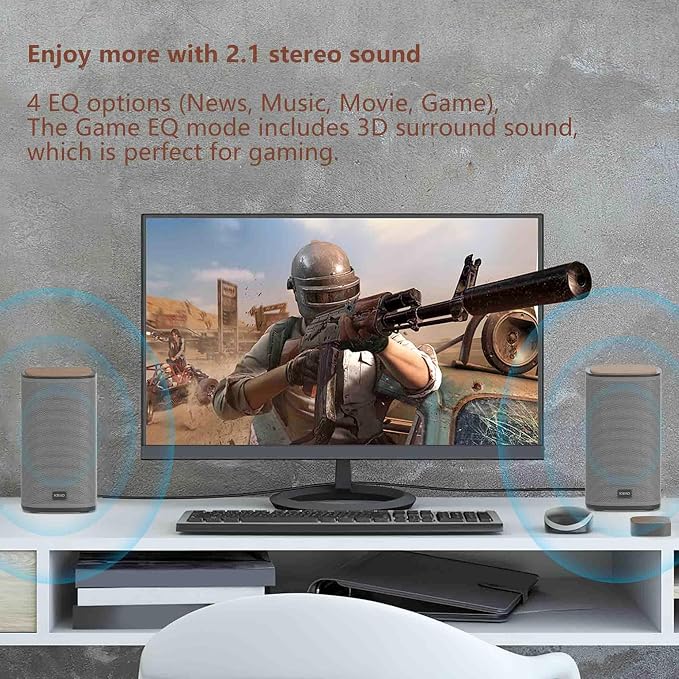 KEiiD 2.1 Bluetooth Computer Speakers - Image 4