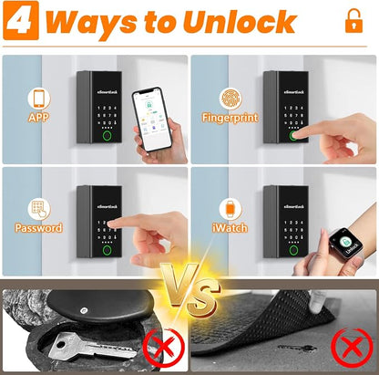 Eseesmart Smart Key Lock Box, APP Control, Fingerprint and Passcode Unlock - Image 2
