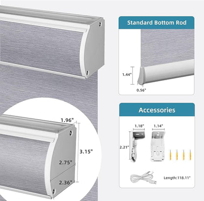 SmartWings Motorized Light Filtering Blinds Work - Image 7