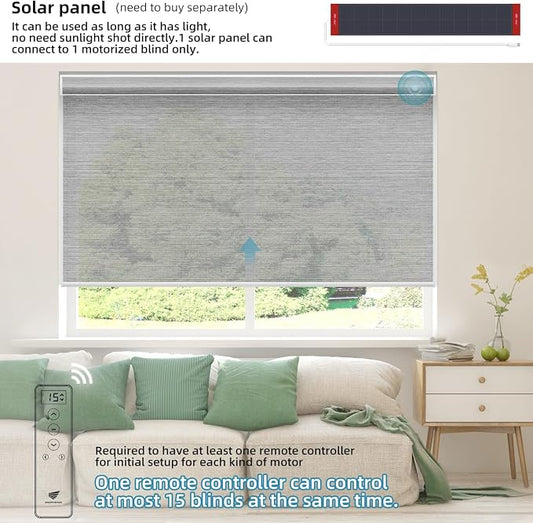SmartWings Motorized Light Filtering Shades, Work - Image 2