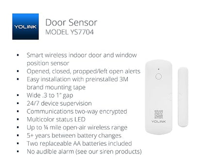 YoLink LoRa Smart Door Sensor Starter Kit: SpeakerHub Audio Hub & Door Sensors - Image 2