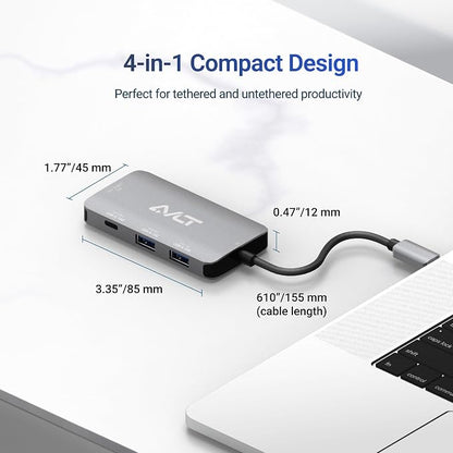 AVLT 4-Port USB 3.1 Gen 2 Type C 10G Hub - Image 7