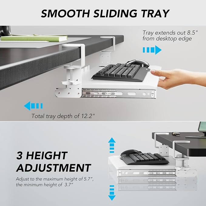 AX WABER Keyboard Tray Under Desk Pull Out - Image 5