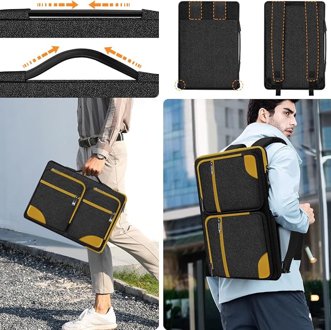 ZINZ Laptop Case 15 15.6 16 inches Sleeve Slim Briefcase Spill-Resistant Handbag - Image 5