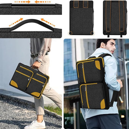 Hseok Ultra-Slim Laptop Case 17 17.3 inches Sleeve Protective PC Briefcase - Image 5