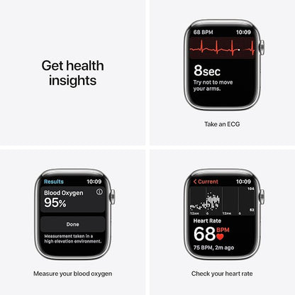 Apple Watch Series 7 Silver Stainless Steel Case - Image 3