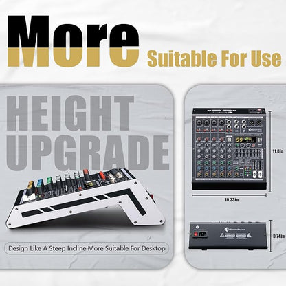 6 Channel Audio Mixer Sound Board Console System 99 DSP DJ Mixer 48V Phantom - Image 2