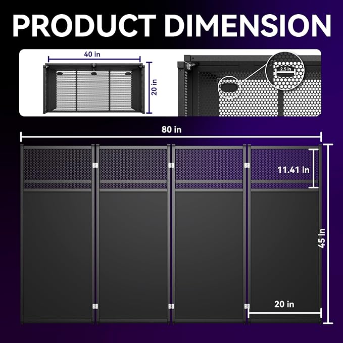 Portable DJ Booth Table, Foldable DJ Table Stand - Image 4
