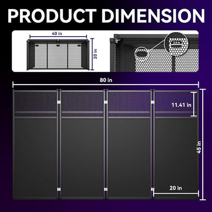 Portable DJ Booth Table, Foldable DJ Table Stand - Image 4