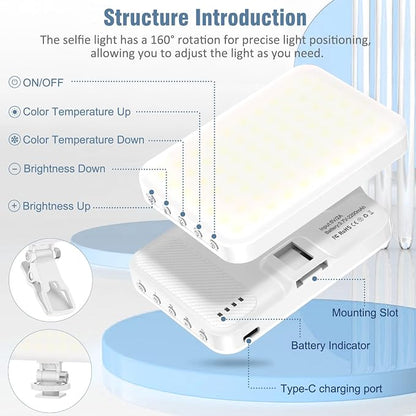 60 LED Portable Selfie Light Video Conference Lighting - Image 4