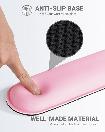 Ergonomic Mouse Pad Wrist Support Set, Memory Foam Keyboard Wrist Rest Set - Image 5