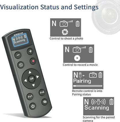 Rechargeable Shutter Release for Nikon AODELAN Wireless Camera Remote Control - Image 7