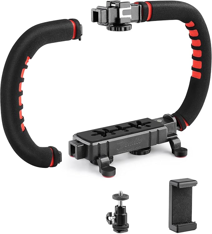Zeadio Camera Smartphone Stabilizer, Handle Grip Handheld Video Rig, by Zeadio