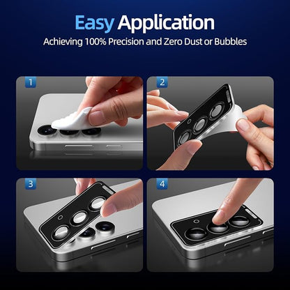 X-it Camera Lens Protector for Samsung S25 Plus, 9H Tempered Glass, Independent - Image 7