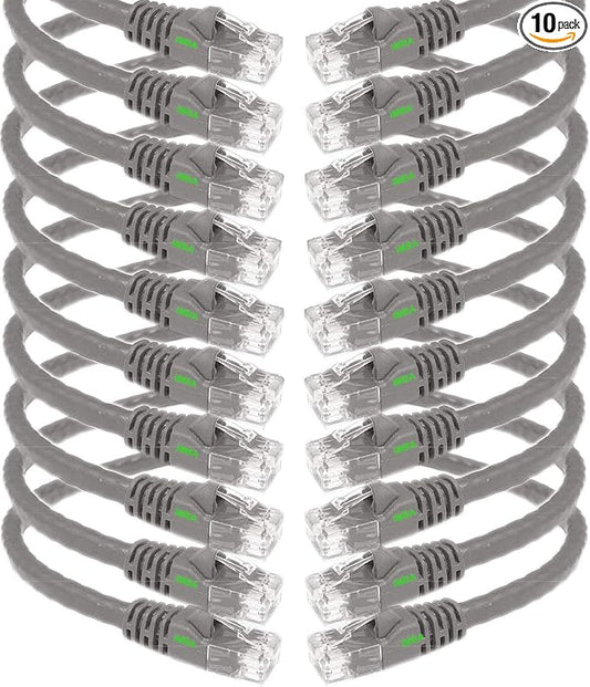 iMBAPrice 15' Cat5e Network Ethernet Patch Cable, 10 Pack by iMBAPrice