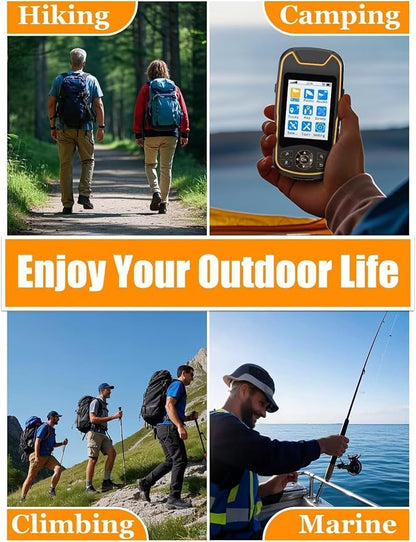 Handheld GPS for Hiking, Rugged and Waterproof Handheld GPS Navigator, 3.2" - Image 9