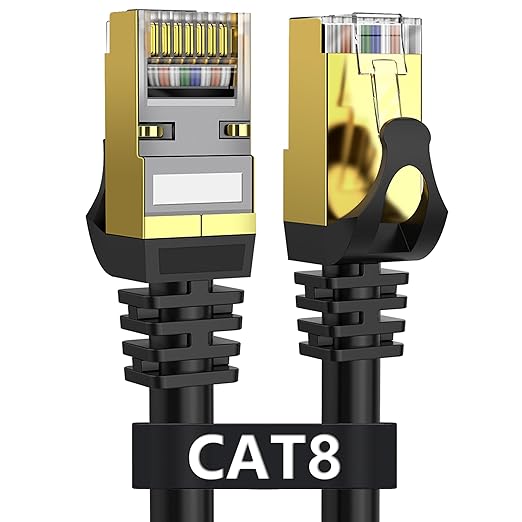 Dacrown Cat 8 Ethernet Cable 30 ft Shielded, Indoor&Outdoor, Heavy Duty High by Dacrown