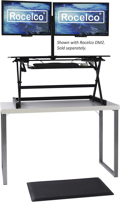 Rocelco 40" Large Height Adjustable Standing Desk Converter - Image 2