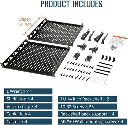 TECMOJO 12U Open Frame Network Rack - Image 6