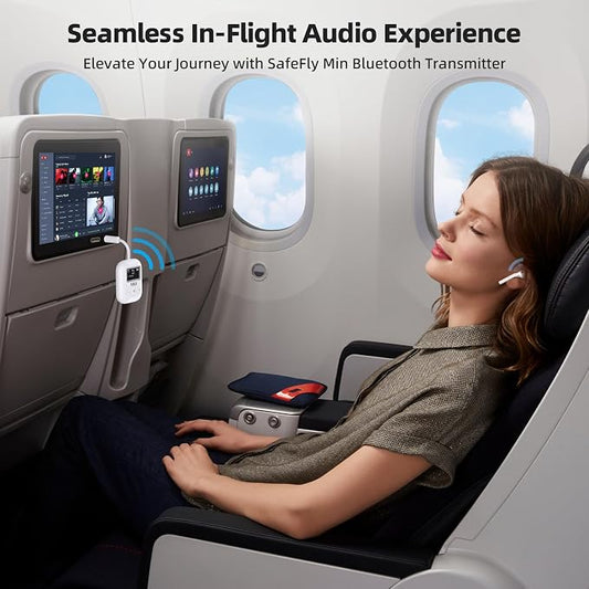 1Mii Bluetooth Transmitter for Airplane, Airplane Travel Essentials, Aptx Low - Image 2